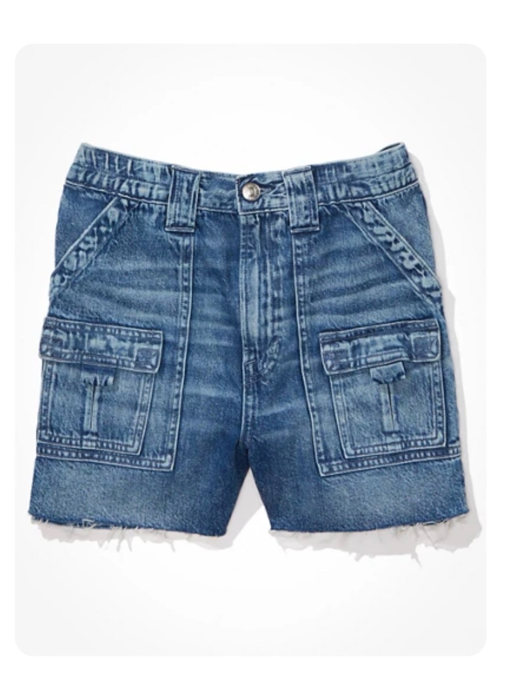 AE Dreamy Drape Denim Highest Waist ‘90s Boyfriend Short